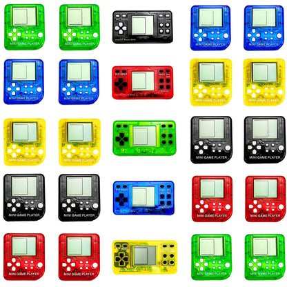 MEZHOBBY Video Game Party Favors, Video Game Keychain, Birthday Gaming Party Gifts, Mini Game Console for Kids Classroom Prizes, Goodies Bags Stuffer, Backpack (6/12/25pcs)