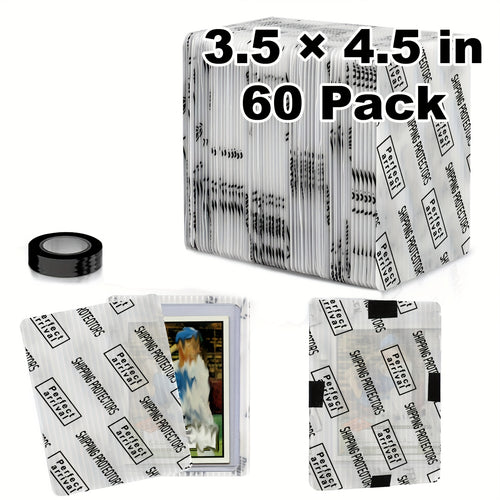 Lumus&Solem 60/120/510 Count Trading Card Shipping Protectors 3.5'' X 4.5'' - Premium Ultra Strong Plastic Inserts Mailers - Precut Supply Sleeves for Sports Cards Packaging