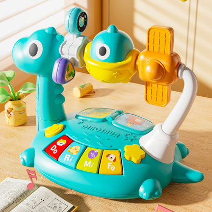 Dinosaur Piano Music Box Toy, Space Piano Music Box Toy, Smart Music Toy, Rotatable Small Design, Best Gift for Boys And Girls, Random Color