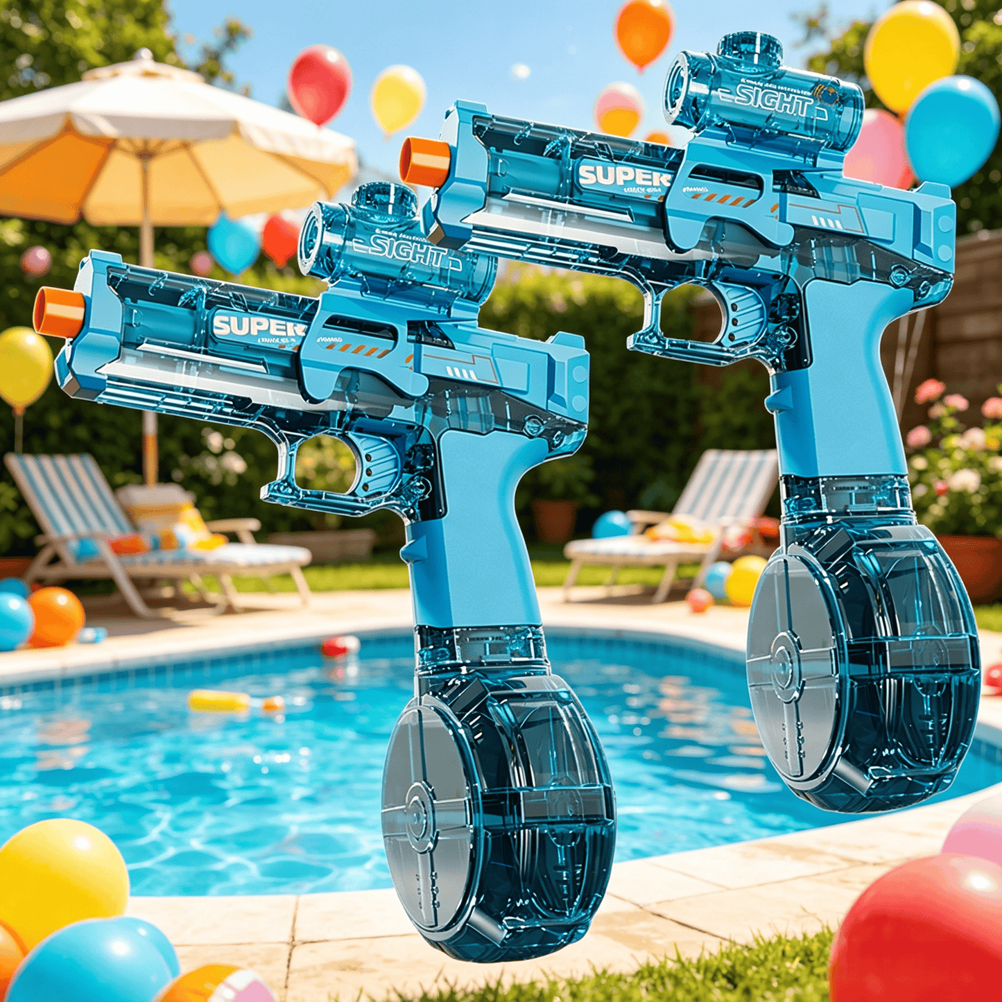 2/1pc Kids Luminous Automatic Water Spray Toy with Sound, Outdoor Water Play Set for Beach And Pool Parties, Fun Summer Water Games for Boys And Girls Multi-Item Party Favor Packs