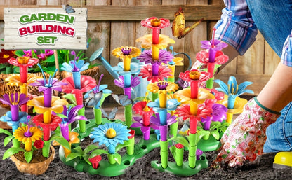 Flower Garden Building Toys for Kids 235 Pieces – STEM Educational Activity Brick Set Creative Floral Construction Toy for Boys & Girls Ages 3+, Best Birthday Easter Christmas Holiday Gift