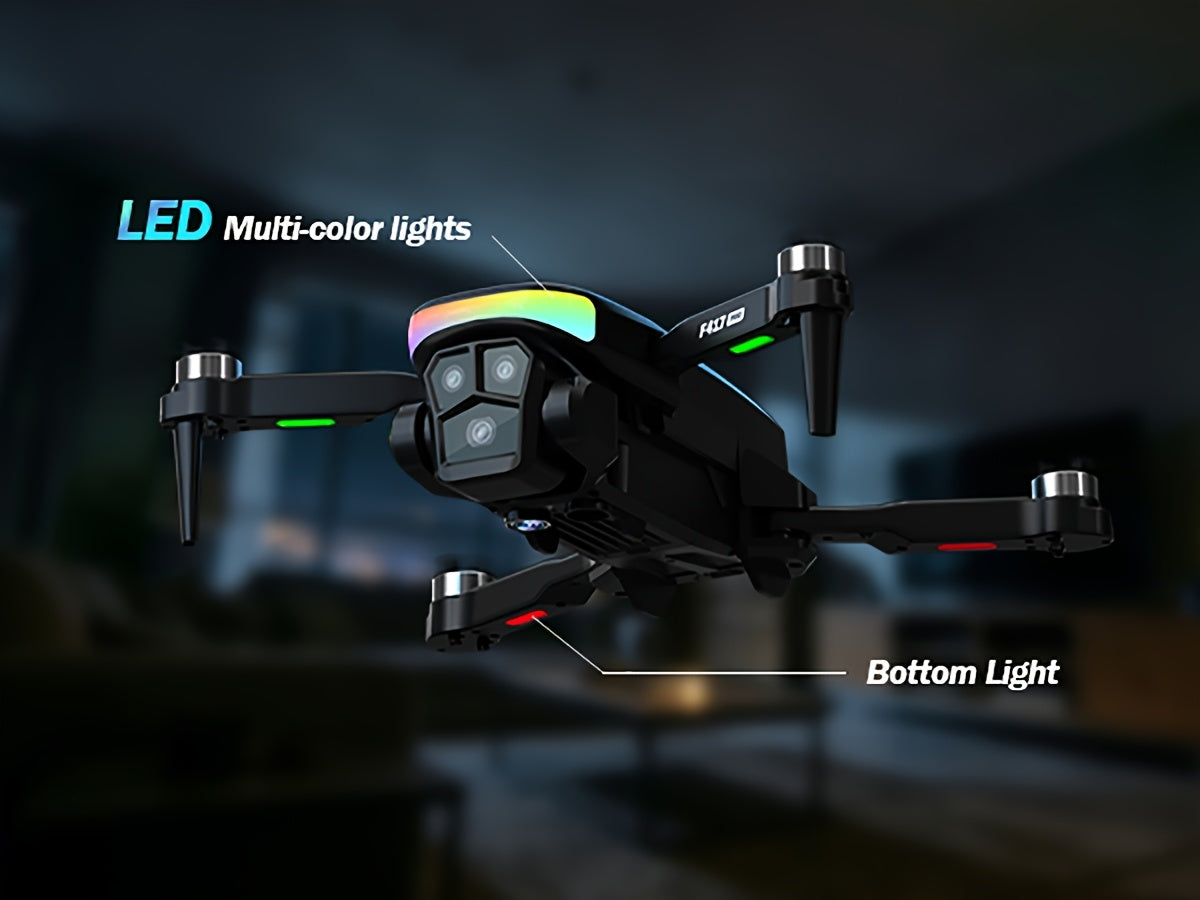 [Foldable RC Quadcopter] Drone With 2 Camera For Beginners Adults, Drone With LCD Screen, Professional Brushless Motor, Altitude Hold 3D Flips 3 Speeds Headless Mode One Key Takeoff/Landing, Foldable RC Quadcopter Support Up To 32G SD Card