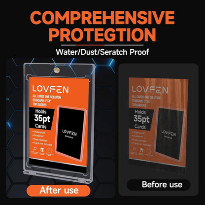 25/50/100/200/400 Magnetic Card Holders, Ultra-thin Premium 35-point Card Holder Touch Card Protector Hard Plastic Magic Box, Suitable for Sports, Baseball, and Collectible Cards