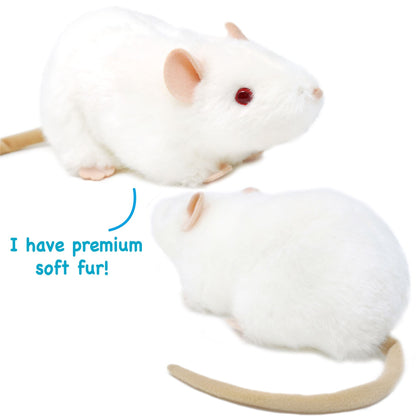 Wylie The White Rat - 7 Inch Stuffed Animal Plush - By Viahart