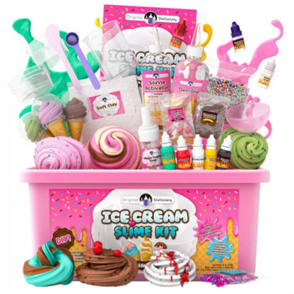 Ice Cream & Lollipop Slime Toy Set – Cute Novelty Slime Toys for Kids, Fun Party Favors for Christmas, Halloween & Easter, Unique Sensory Play Gift for Girls & Boys, Choose Ice Cream or Lollipop Style