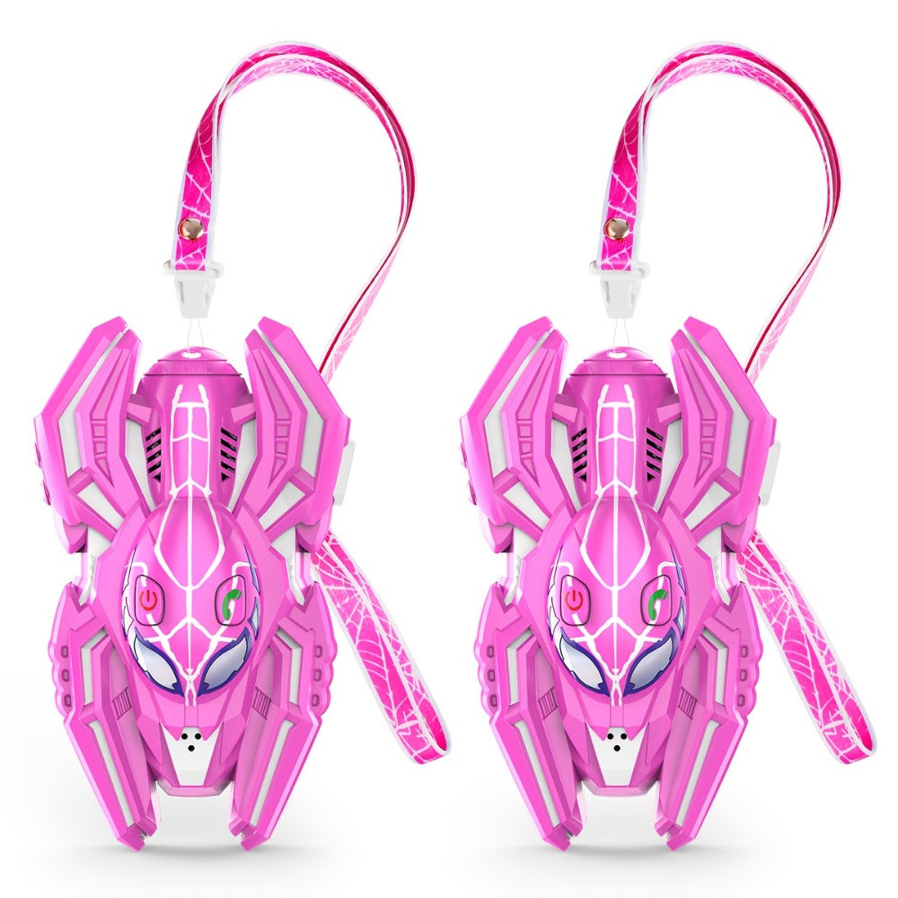 Spider Walkie Talkies for Kids, Walkie Talkies Toys for Boys Girls Year Old, Camping Gear Outdoor Hiking Newsletter, Long Distance Wireless Telephone Receiver for 3-5 4-8 Year Old Kid