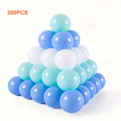 Ball Pit Balls 100/200 Pcs for Babies Toddlers Non-Toxic PE Colorful Ocean Play Balls for Ball Pit Pool Hand Foot Coordination Sensory Toy Birthday Gift Boys Girls