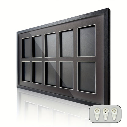 Wall-Mounted Trading Card Display Case - Wood Fiber Board Collector'S Sleeve, Protective Frame for TCG, PTCG, Sports And Game Cards, Compatible with 35-360Pt Cards, Age 14+