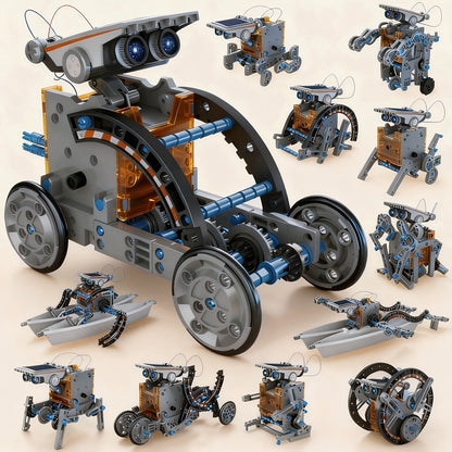 12-in-1 STEM Solar Robot Kit Toys, Educational Building Science Experiment Set Birthday Gifts for Kids Boys Girls 8 9 10 11 12 13 Years Old