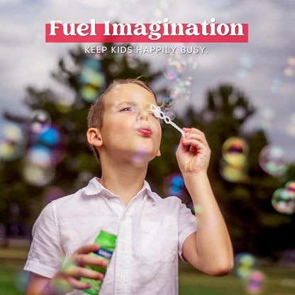 Bubble Bottles with Wands Party Favors 6, 12 or 24 Pack – 4oz Bubble Solution for Kids Ages 3+, Birthday Party Supplies, Outdoor Summer Toys & Wedding Favors