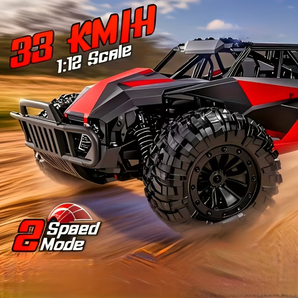 RC Off-Road Truck for Kids Ages 6+ – High Speed Remote Control Car with Alloy Steel Body, Full-Function Bearings, 4WD All-Terrain Monster Truck Toy for Boys, Birthday & Holiday Gift