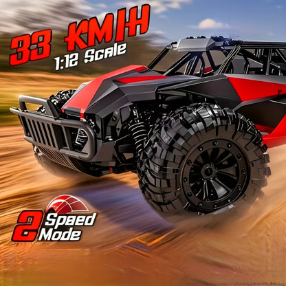 RC Off-Road Truck for Kids Ages 6+ – High Speed Remote Control Car with Alloy Steel Body, Full-Function Bearings, 4WD All-Terrain Monster Truck Toy for Boys, Birthday & Holiday Gift