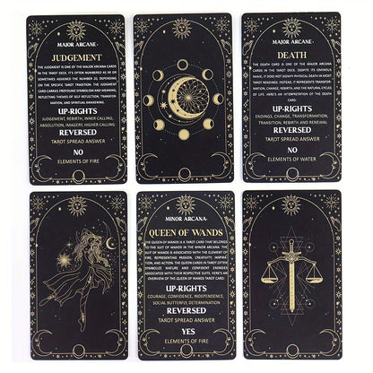 Oracle Cards Tarot Deck – Original Meaning Card Game for Divination Parties & Casual Play, Exquisite Design Desktop Card Game, Gift for Valentine's Day Birthday Christmas Party