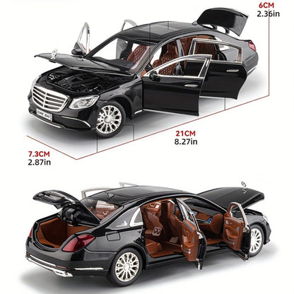 Mercedes-Benz E300 Diecast Car Model 1:24 Scale Zinc Alloy Static Replica | Openable Doors, Highly Detailed Collectible | Desktop Decor Gift for Men Adults
