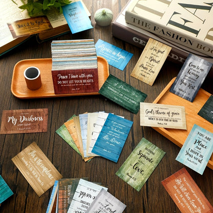 Bible Verse Cards 240 Pcs with Full Scripture | Mini Prayer Cards Bulk | Inspirational Quote Cards for Women Men Students | Christian Religious Gift | Motivational Scripture Cards Classic Style