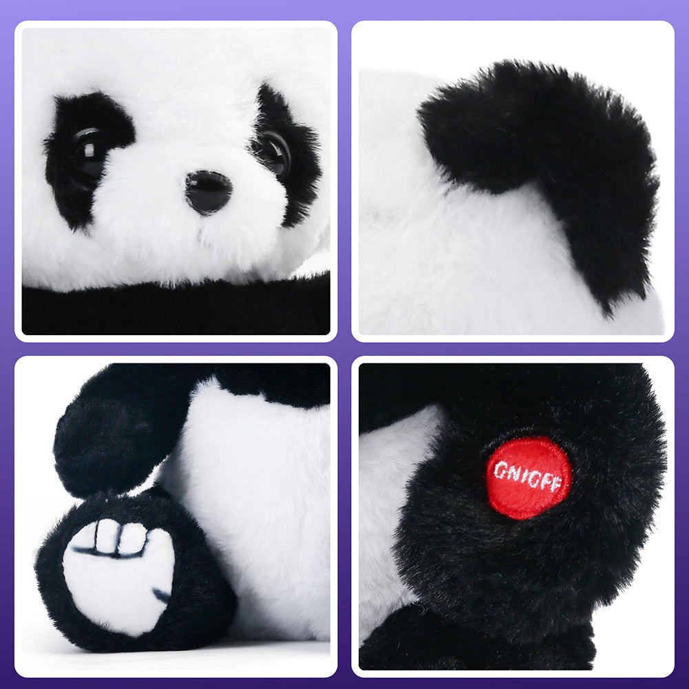 BenBen 8'' Light Up Panda Stuffed Animals, Kawaii Panda Bear Plush with LED Light, Hugging Toy Gift for Birthday Gift, Christmas Gifts, Home Decor, Mother's Day