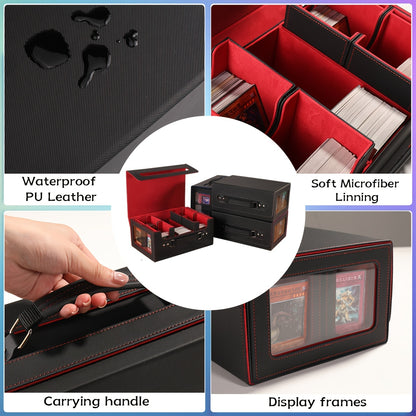 Card Cassette Command Display, Five In One Card Storage Box Can Hold More Than 400 Pairs Of Cards, Detachable Sports Card Box, Exquisite Packaging, Can Be Gifted to Friends And Family