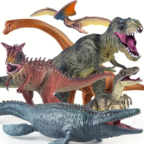 Jumbo Dinosaur Toys Set of 6 – Realistic Large Dinosaur Figures for Kids, Dino World Playset for Boys & Girls Ages 3+, Birthday & Christmas Gift