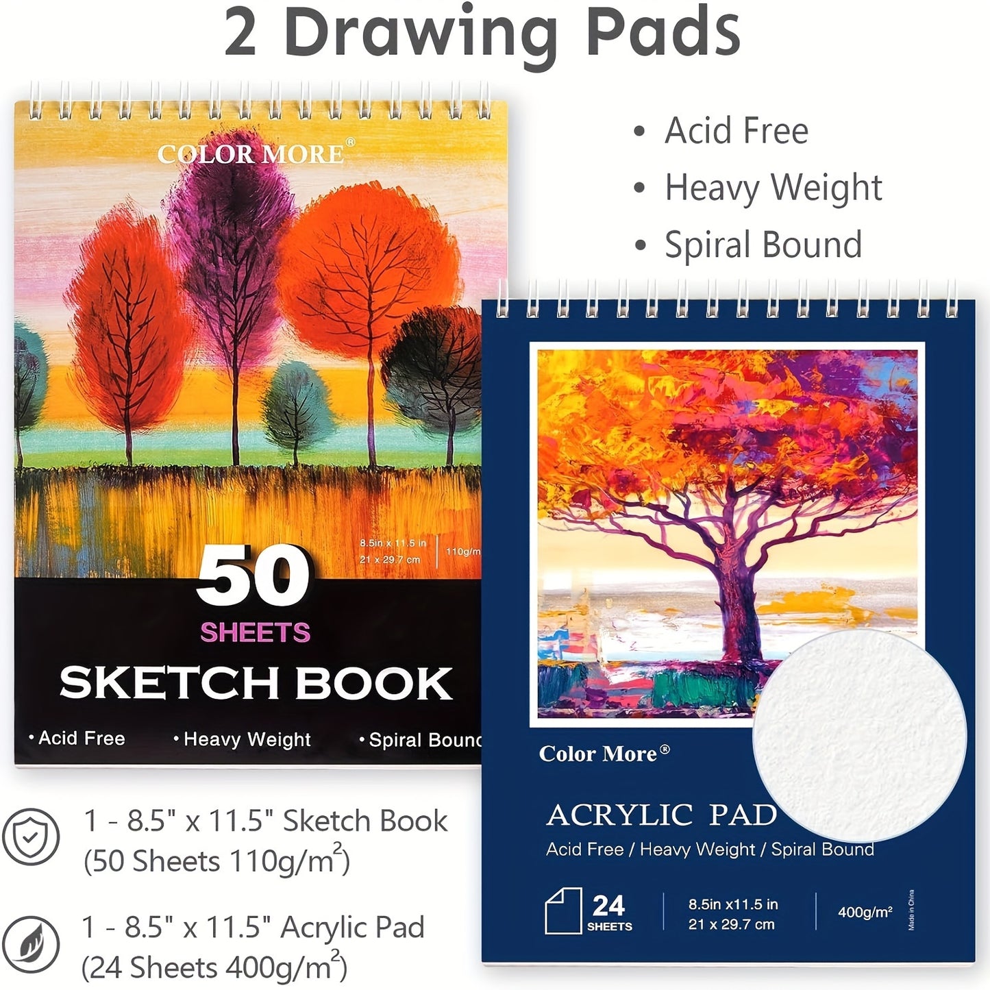 [Gift, Easter, St.Patrick's Day] 175pcs Deluxe Art Set With 2 Drawing Pads, Crayons, Acrylic Paints, Colored Pencils Set In Wooden Case, Professional Art Kit, Paint Supplies, Gift, Easter, St.Patrick's Day, Art & Drawing Toys