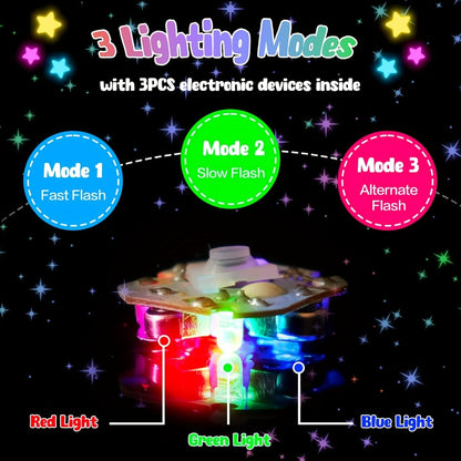 LED Light Up Wristbands Glow in the Dark Party Favors 30 Pack – Fidget Spinner Bracelets for Kids Birthday Party, Classroom Prizes, Goodie Bag Stuffers for Boys and Girls