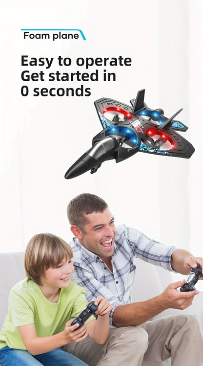 RC Drone for Kids & Beginners with Height Hold – Rechargeable Remote Control Airplane Indoor Outdoor Toy Gift for Boys Girls (Black/Blue/Red)