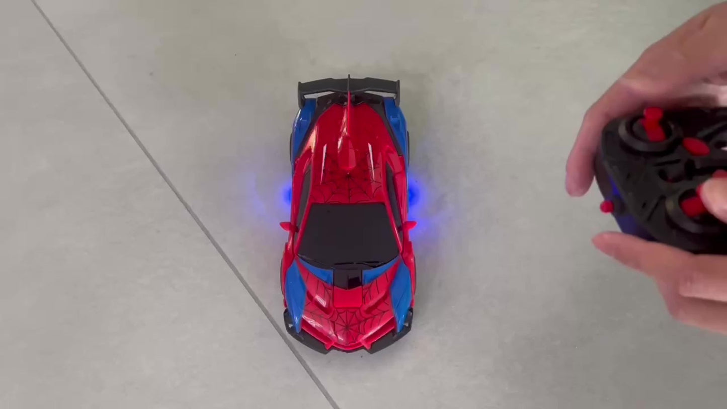 1:18 Deformation RC Robot Car for Kids – One-Button Transform Remote Control Stunt Car with 360° Rotating Drift, Educational Toy for Boys & Girls Ages 3+, Birthday Gift (Red)