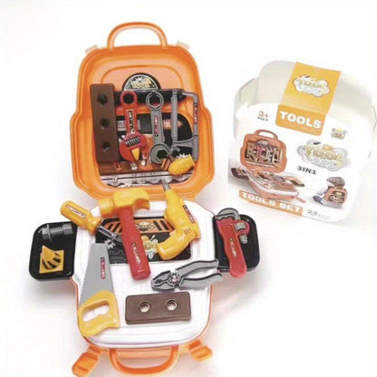 Kids Tool Backpack Set 22pcs for Boys – Pretend Play Home Repair Tool Kit with Carrying Backpack, Toddler Construction Toy, Birthday & Christmas Gift for Boys Ages 3+