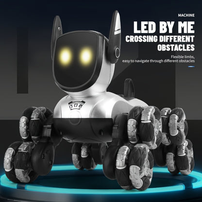 Robot Dog Toy for Kids – RC Smart Interactive Electronic Pet with Remote Control, Music & Action Show, Stunt Moves, Rechargeable STEM Gift for Boys & Girls Ages 3 4 5 6 8, Birthday Christmas Halloween