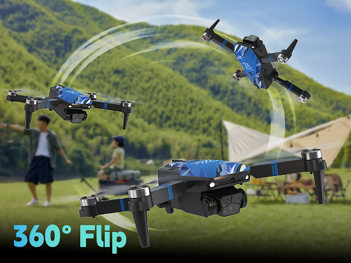 [Foldable RC Quadcopter] Drone With 2 Cameras For Beginners Adults, Drone With LCD Screen 2.8 Inch, Professional Brushless Motor 270° Obstacle Avoidance, Altitude Hold 3D Flips 3 Speeds Headless Mode One Key Takeoff/Landing, Foldable RC Quadcopter Support