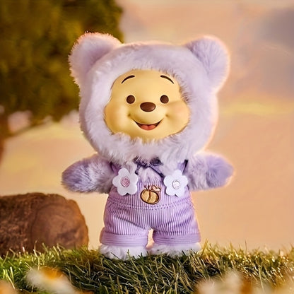 MINISO Disney Winnie the Pooh Candy Series Plush Toy 1pc Random — Licensed Soft Stuffed Animal, Kawaii Birthday Christmas Halloween Graduation Gift for Kids Girls Teens