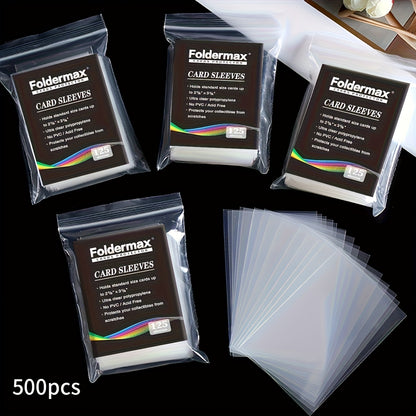 Foldermax 200/500/1000/2000/ 3000 Pack Penny Sleeves, Premium Card Sleeves, Soft Card Sleeves for Baseball, Game & Trading Cards, Ideal for Birthday Halloween& Christmas Gifts
