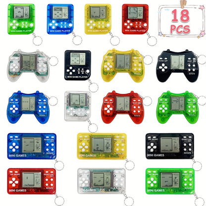 18-Piece Gaming Keychain Party Favors for Kids – Mini Video Game Keychain Set Boys Birthday Party Supplies Goodie Bag Stuffers Classroom Prizes Gamer Gift