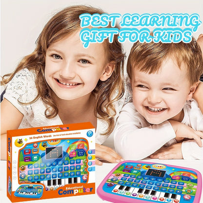 Educational Learning Machine for Kids with 2.2" Screen Alphabet Numbers Music Animals Piano Keys | Interactive Toddler Tablet Toy for Boys Girls Ages 2 3 4 5 | Best Birthday Christmas Gift