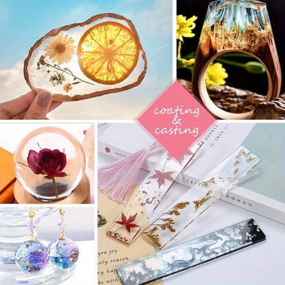 UV Resin Fast Curing Crystal Clear High Viscosity Transparent Epoxy Resin for Jewelry Making Casting & Crafts – 200g 300g 400g 500g, Hard Glossy Finish Resin Art Supplies for Beginners Adults