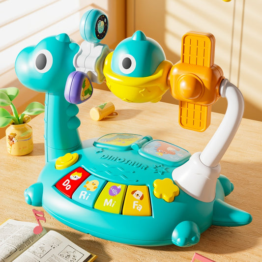 Dinosaur Piano Music Box Toy, Space Piano Music Box Toy, Smart Music Toy, Rotatable Small Design, Best Gift for Boys And Girls, Random Color