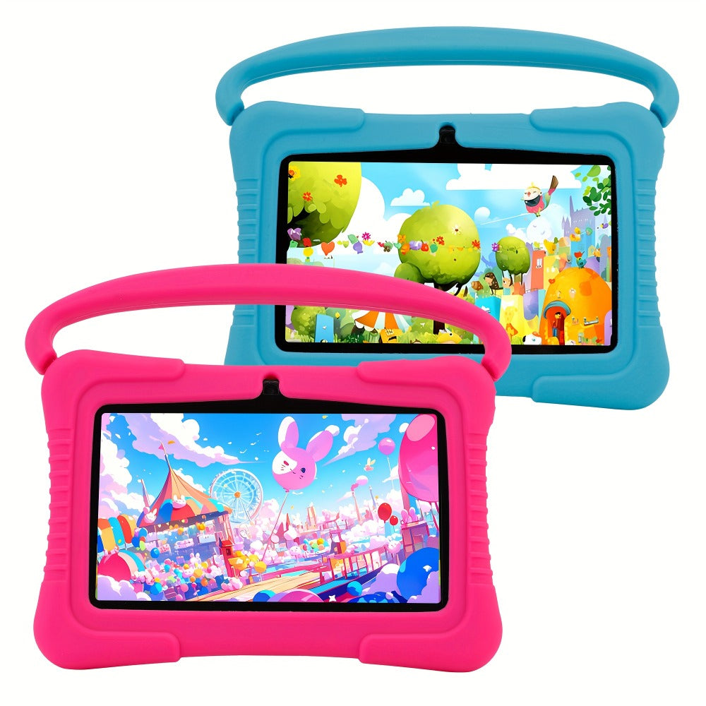Veidoo Kids Tablet, 7 Inch Android Tablet PC, 2GB RAM 16GB ROM, Safety Eye Protection Screen, WiFi, Dual Camera, Games, Parental Control APP, Tablet with Silicone Case1