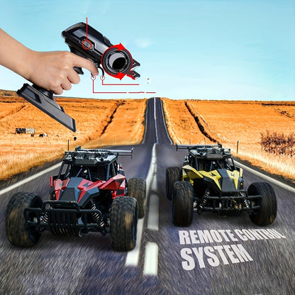 RC Off-Road Car with LED Lights for Kids – High Speed All-Terrain Remote Control Buggy & Off-Road Vehicle, Colorful Light-Up RC Truck for Boys & Girls, Best Birthday Gift