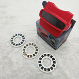 Premium Edition 4PCS = 1 Bright Red Viewing Machine + 1 Space Film + 1 Ocean Film + 1 Animal Film
