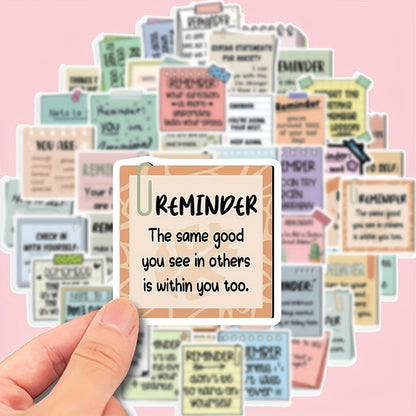 150 Inspirational Vinyl Stickers - Reusable Self - affirmation and Encouragement Stickers, suitable for mobile phones, laptops, luggage, notebooks, water bottles, helmets - Colorful inspirational graffiti art, cute stickers, perfect for winter and the New