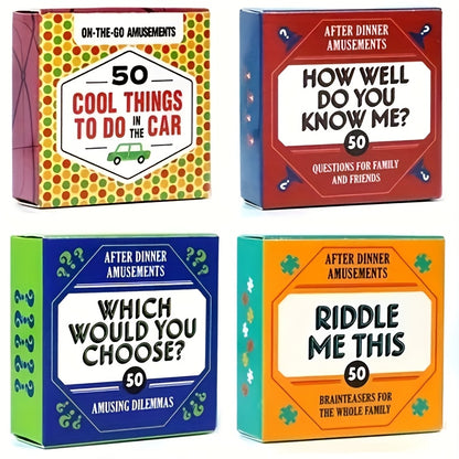 Chronicle Books After Dinner Amusements: How Well Do You Know Me?: 50 Questions For Family And Friends Family Friendly Conversation Starter Card Game, Portable Camping And Holiday Games