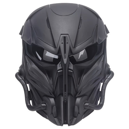 Punisher Skull Cyberpunk Face Mask – Breathable Sci-Fi Futuristic Half Mask for Halloween Cosplay, Rave Bar Club Music Festival, Photo Prop & Gift for Men Adults, Cool Collectible Accessory