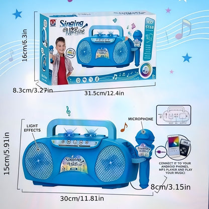 A Fantastic Light-Up Singing Toy for Kids Featuring a Microphone, Perfect for Birthdays And Holidays. This All-In-One Music Machine Is Ideal for Boys And Girls Aged 3 to 7