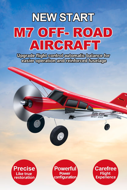 M7 Off-road RC Plane 6-channel Brushless Remote Control Airplane Fixed Wing with 6-Axis Gyro 3D Stunts EPP Foam Aircraft Model Toys, Outdoor Rc Flying, Hobbyist Aircraft, Aerobatic Plane, Lightweight Airplane, Highperformance Motor, Gyroscopic