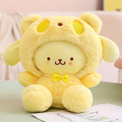 Kawaii Big-Eared Cinnamon Dog Plush Doll — Soft Stuffed Puppy Toy in White, Blue Jade & Pudding Styles for Girls Kids Teens Anime Fans Collectors | Birthday Easter Valentine Christmas Gift