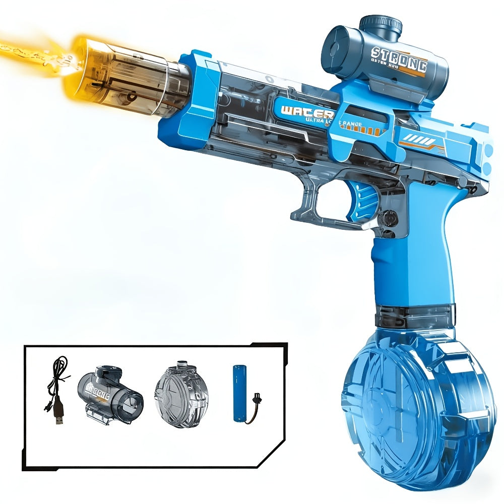 New Electric Water Gun Toys, Automatic Water Guns, Children's Large Capacity Water Guns, Perfect Outdoor Water Guns for Swimming Pools, Beaches, Lawns in Summer - Fun Gifts, Birthday Party Gifts