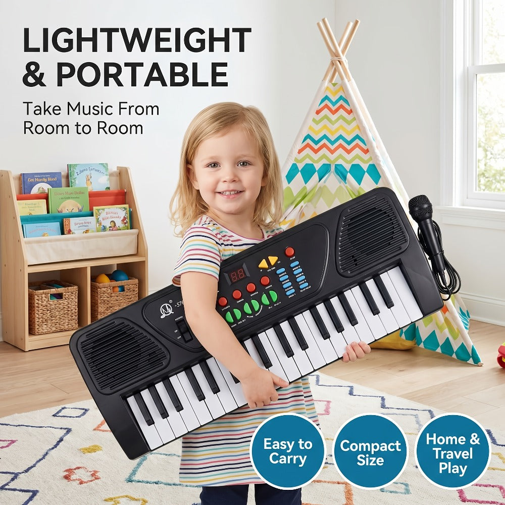 Electronic Keyboard With Microphone