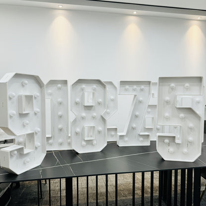 Warm White 73cm / 28.7 INCH - Illuminated Number 1 Balloon Frame - Paper PS Foam Board, Perfect for Birthday & Anniversary Parties,Graduation Decorations, Back to School of 2026