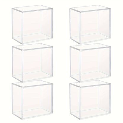 3/4/6pcs Magnetic Booster Box Acrylic Display Case 5.8"Lx3.5"Dx5.3"H (NOT For ETB) Thick Protective Acrylic Case Storage Box For Card Collector