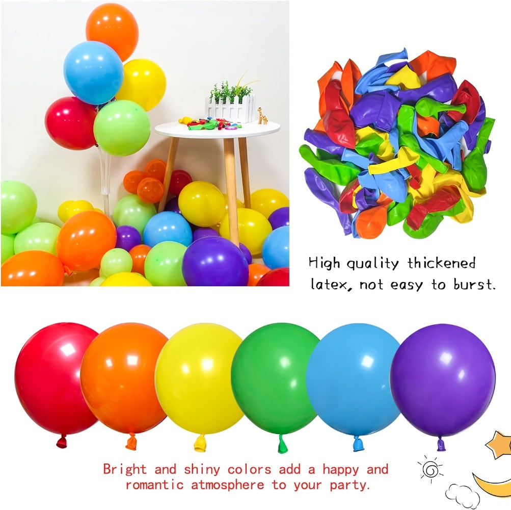 Balloon Arch Kit 422 Pcs Rainbow Matte Latex Balloons in Multiple Sizes 5", 10", 12" & 18" for Birthday, Baby Shower, Wedding & Party Decorations – DIY Balloon Garland Set