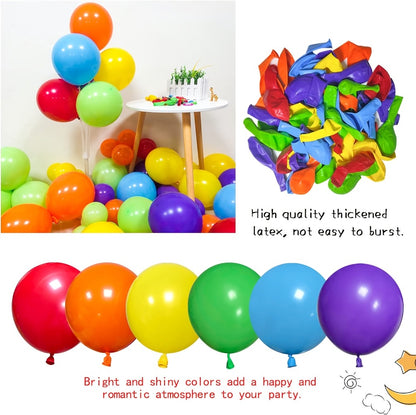 Balloon Arch Kit 422 Pcs Rainbow Matte Latex Balloons in Multiple Sizes 5", 10", 12" & 18" for Birthday, Baby Shower, Wedding & Party Decorations – DIY Balloon Garland Set